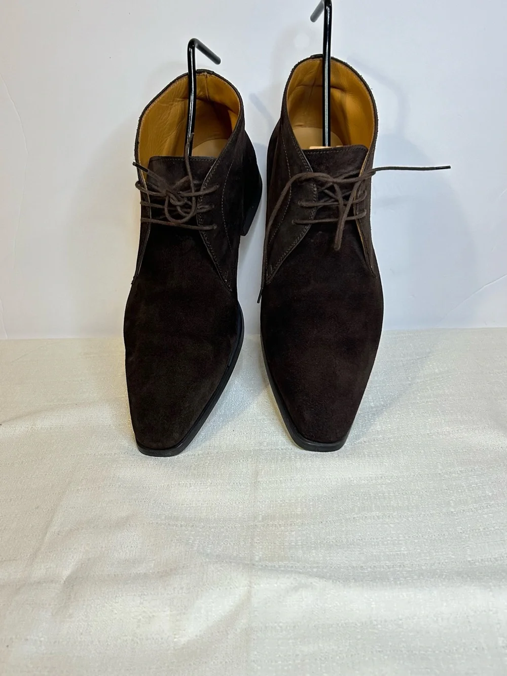 Magnanni Brown Suede Chukka Boots Men’s Size 11.5 M Made In Spain Lace Up